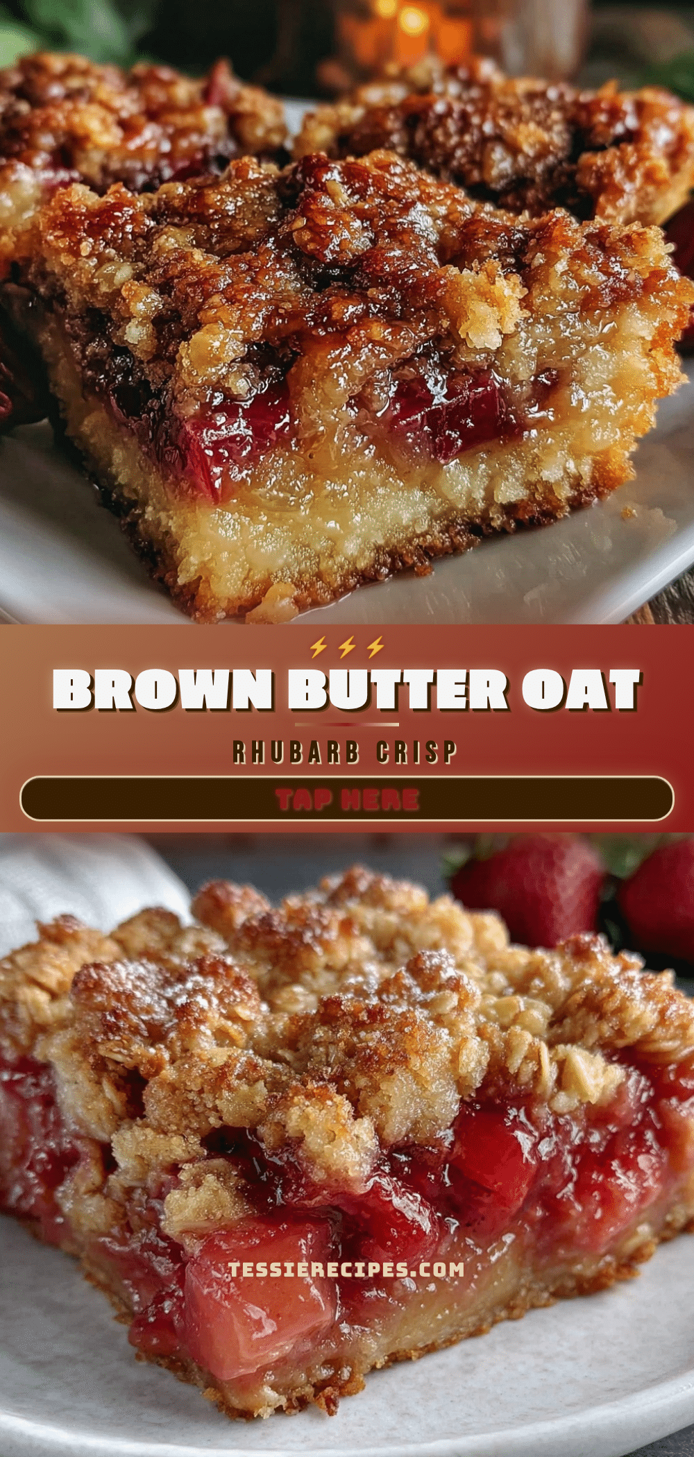 cozy rhubarb crisp recipe