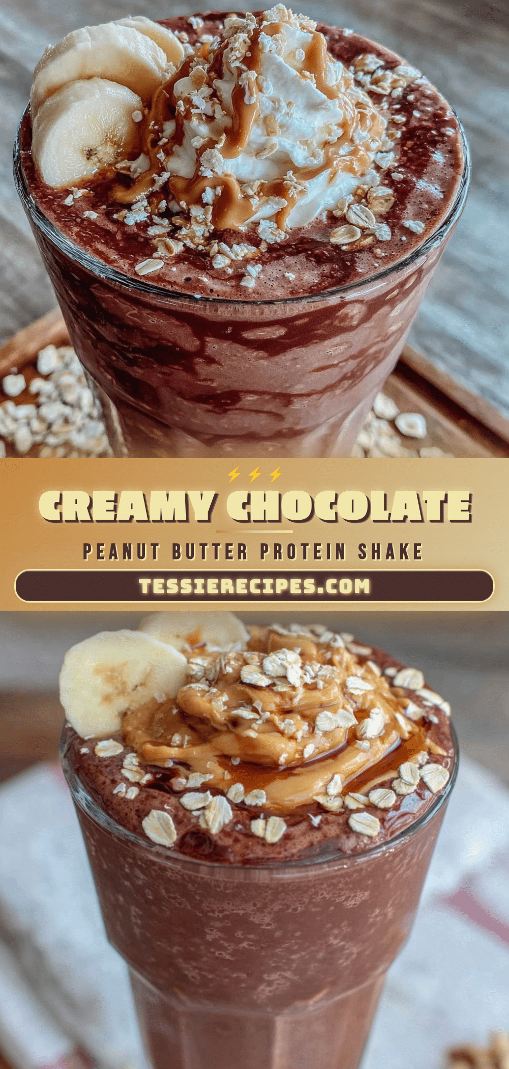 creamy chocolate peanut butter protein shake recipe
