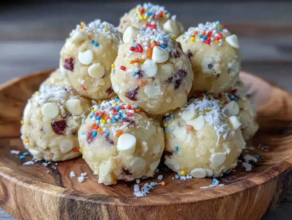 creamy edible sugar cookie dough bites - featured image