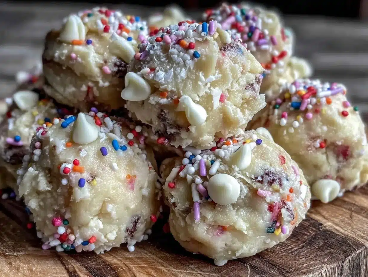 creamy edible sugar cookie dough bites preparation steps