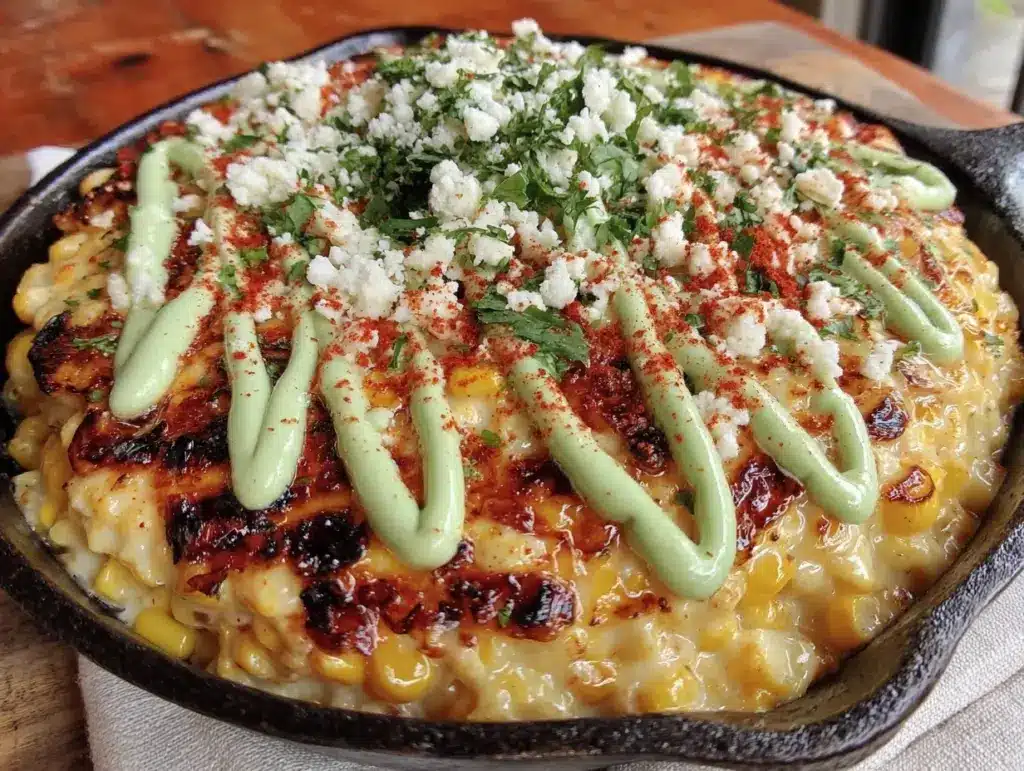 creamy elote dip - featured image