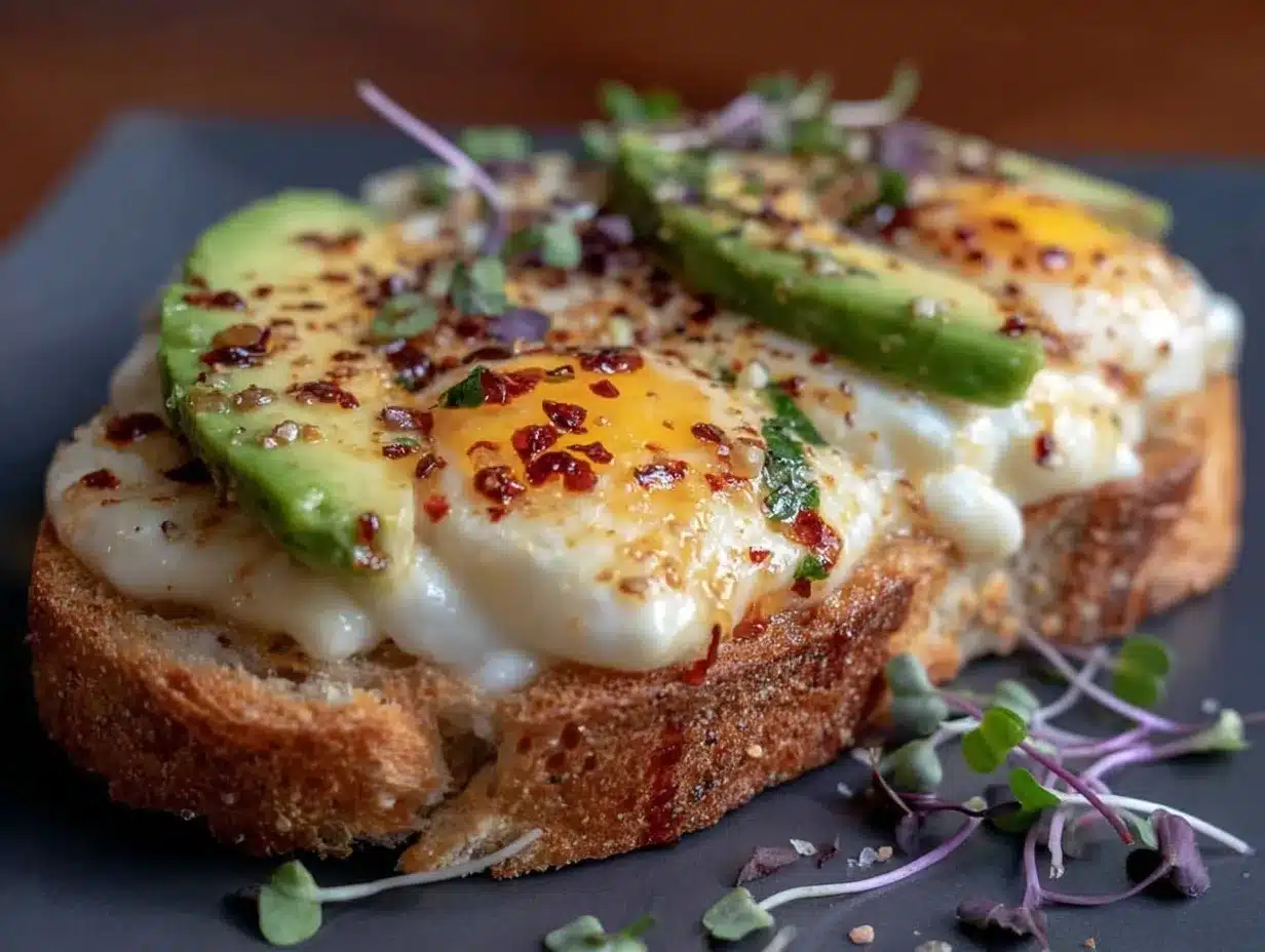 creamy loaded avocado toast preparation steps
