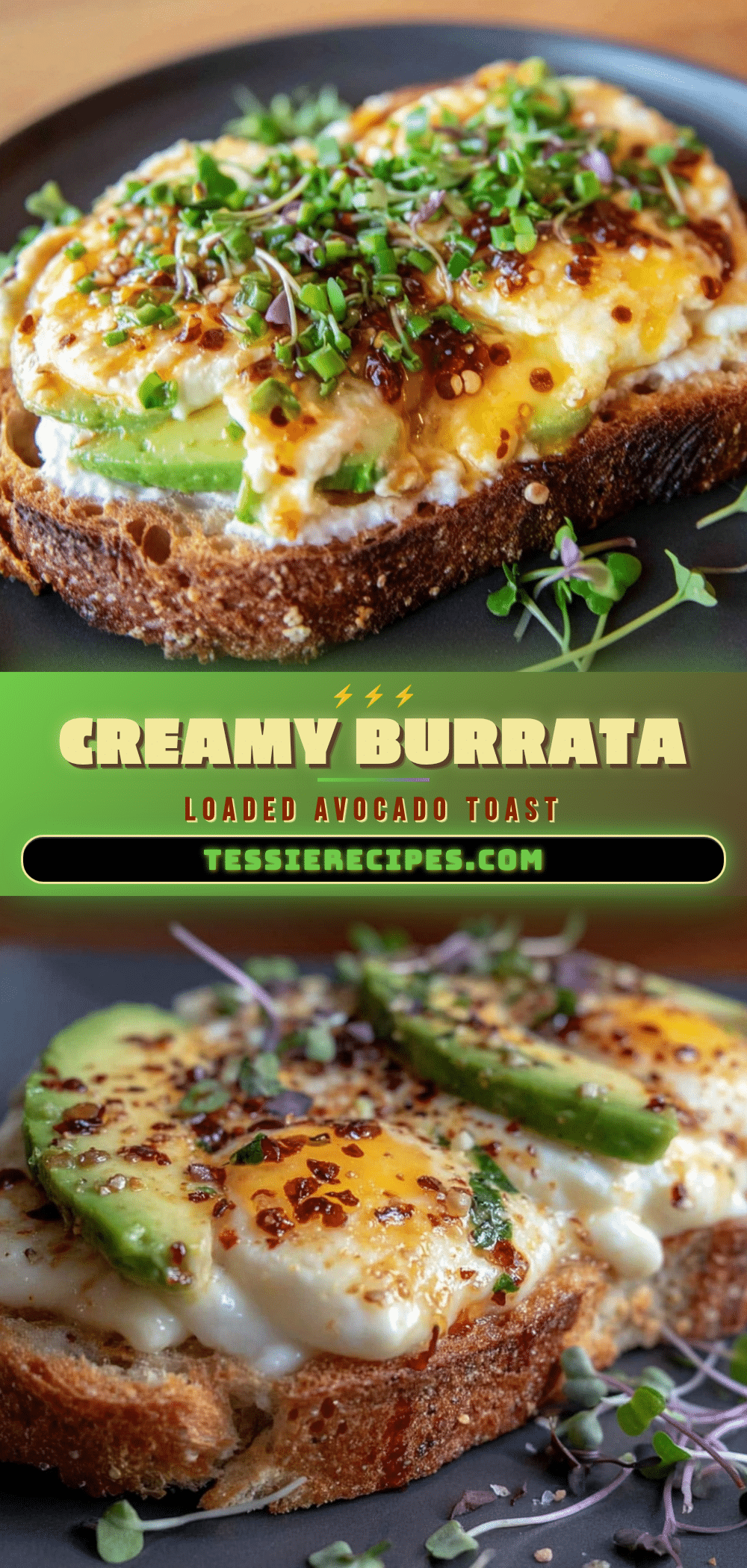 creamy loaded avocado toast recipe