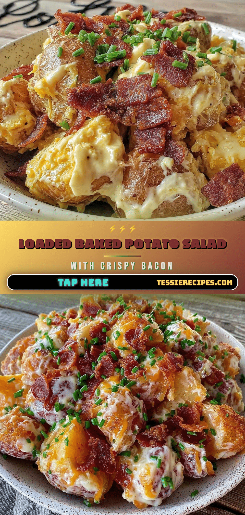 creamy loaded baked potato salad recipe