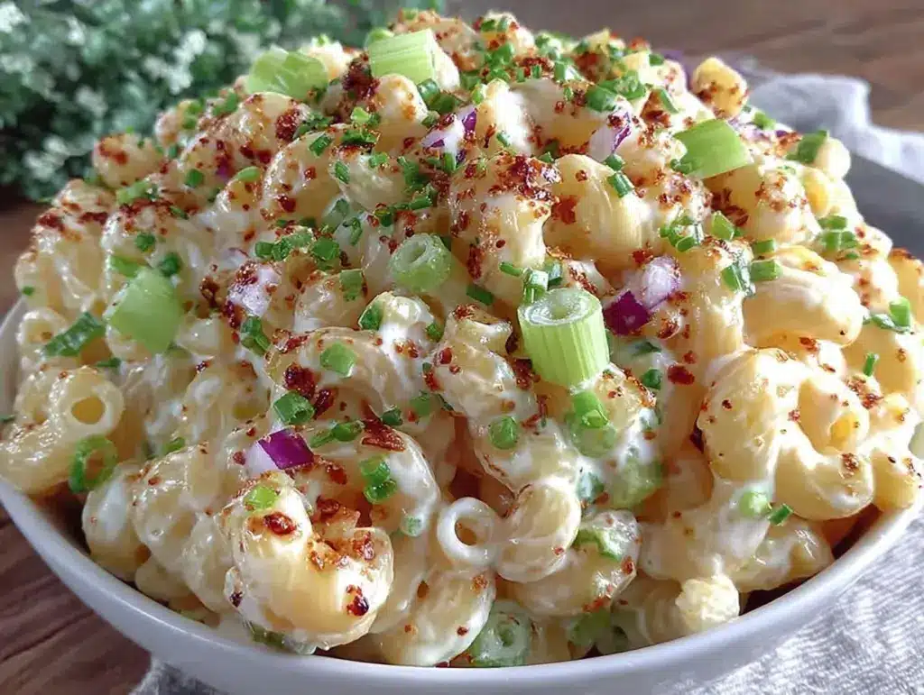 creamy macaroni salad - featured image