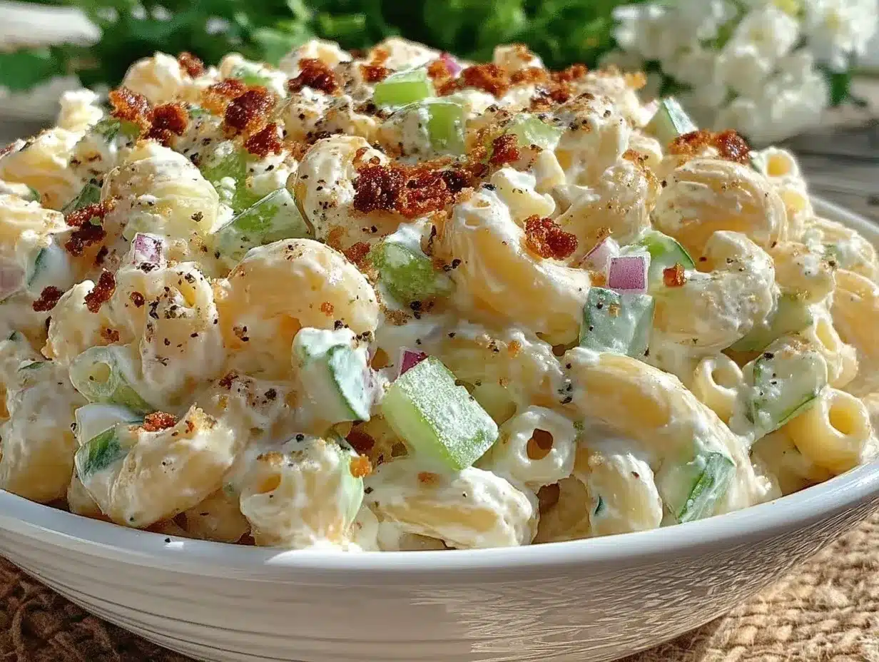 creamy macaroni salad preparation steps