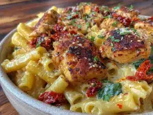 creamy one-pot tuscan chicken pasta - featured image