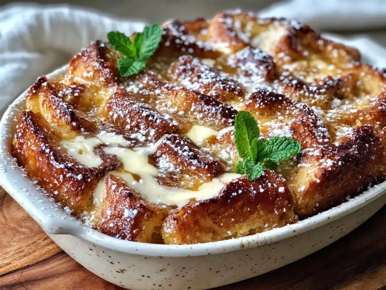 creamy overnight french toast bake preparation steps