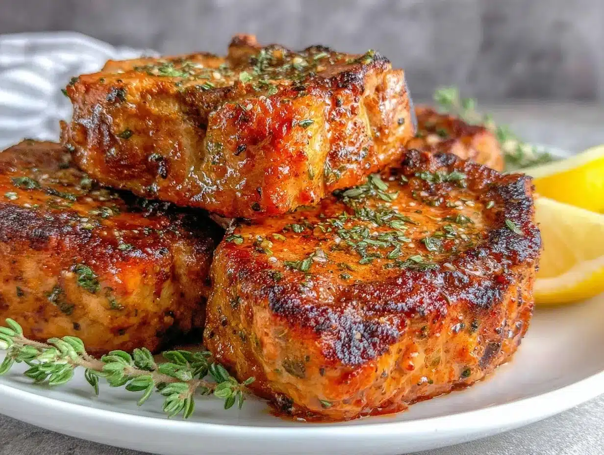crispy air fryer pork chops without breading preparation steps
