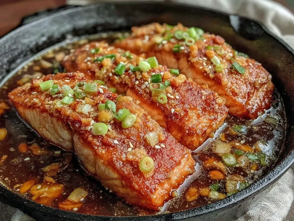 crispy air fryer salmon - featured image