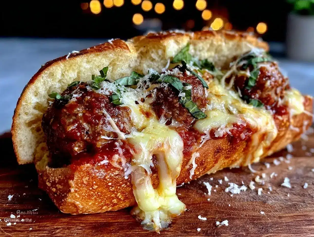 crispy baked Italian meatball sub preparation steps