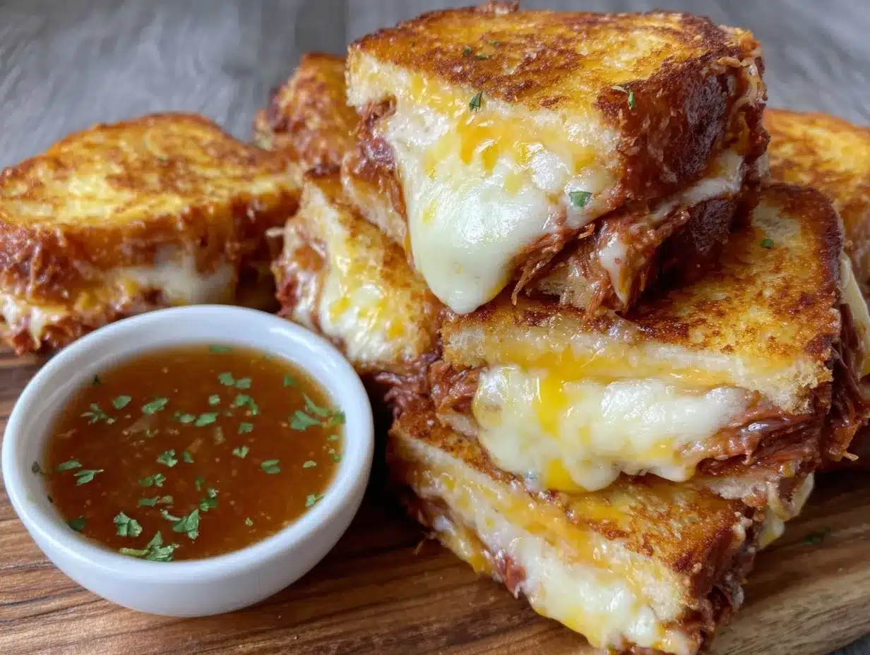 crispy birria grilled cheese dippers preparation steps