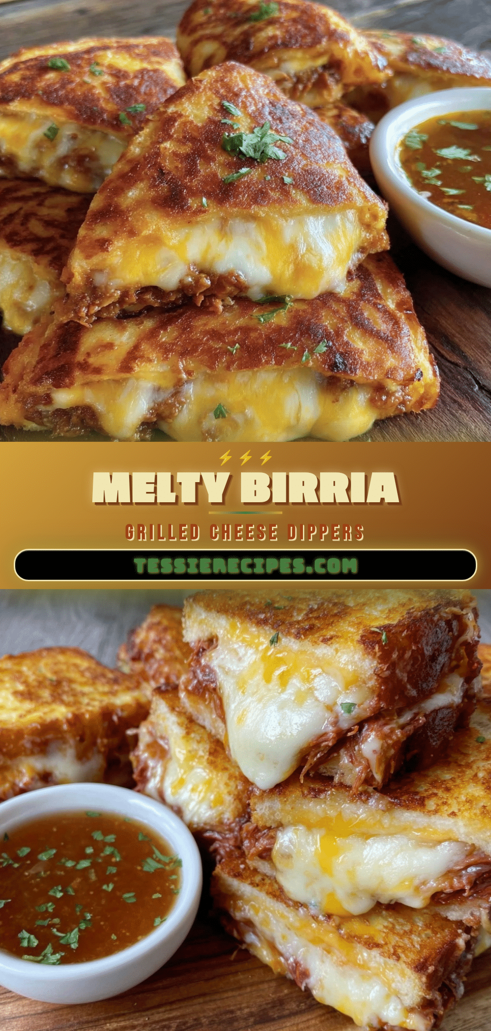 crispy birria grilled cheese dippers recipe