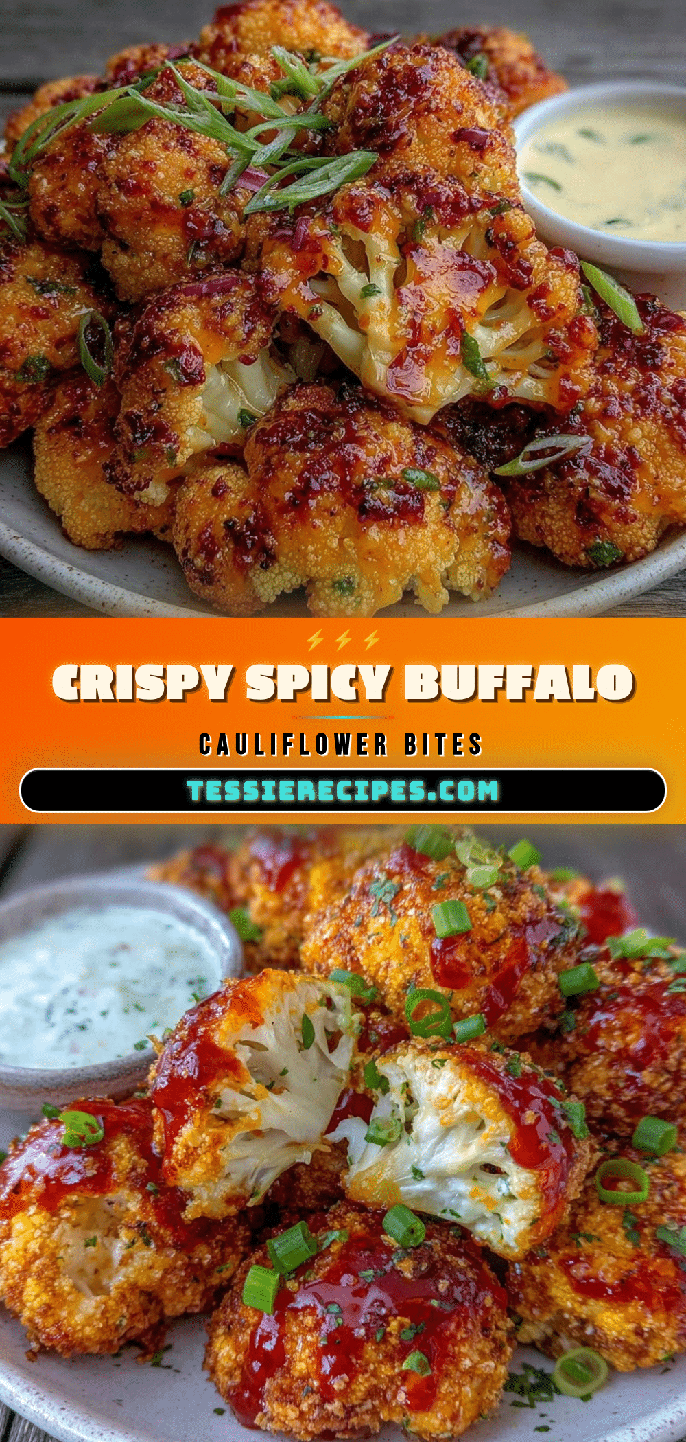 crispy buffalo cauliflower bites recipe