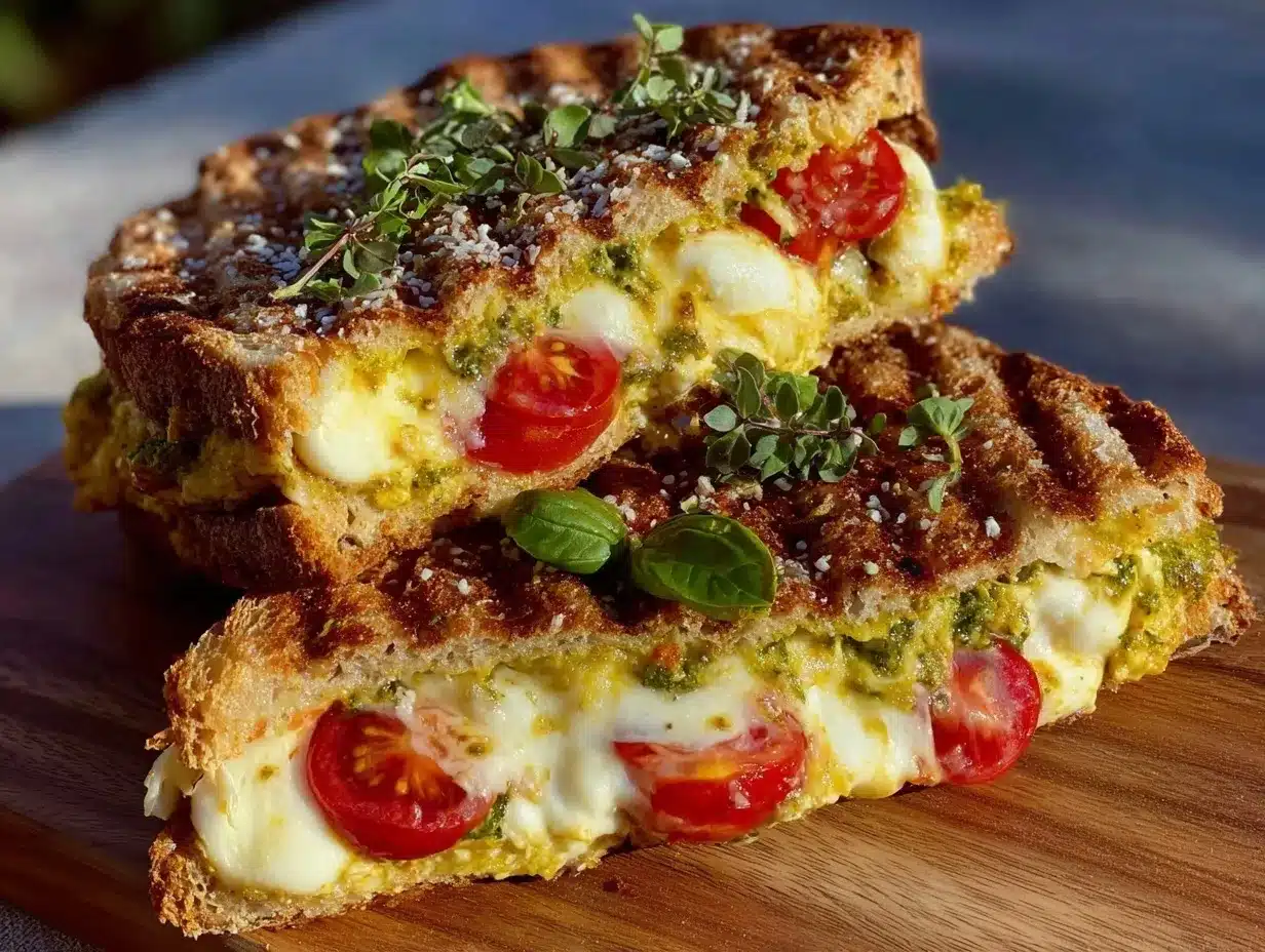 crispy caprese panini preparation steps