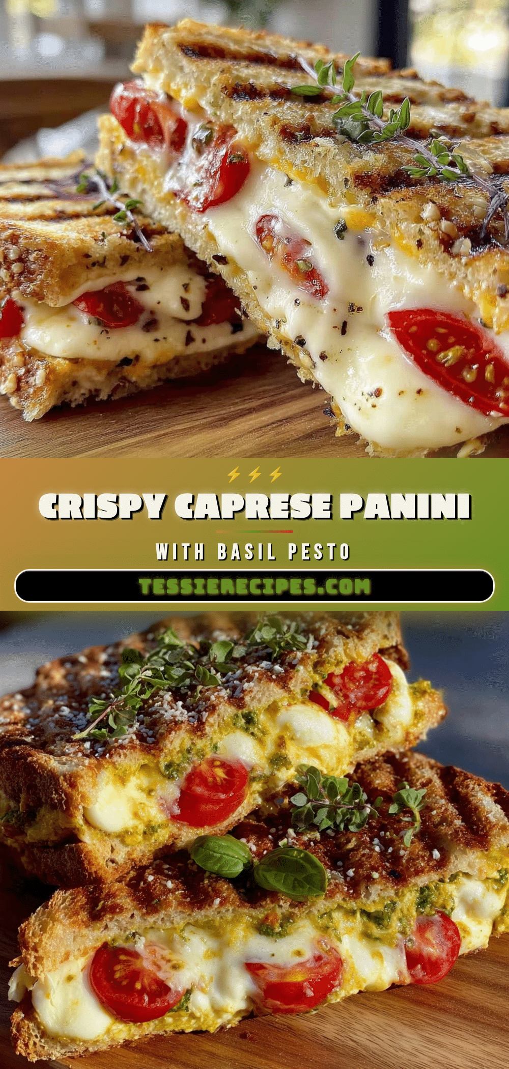 crispy caprese panini recipe
