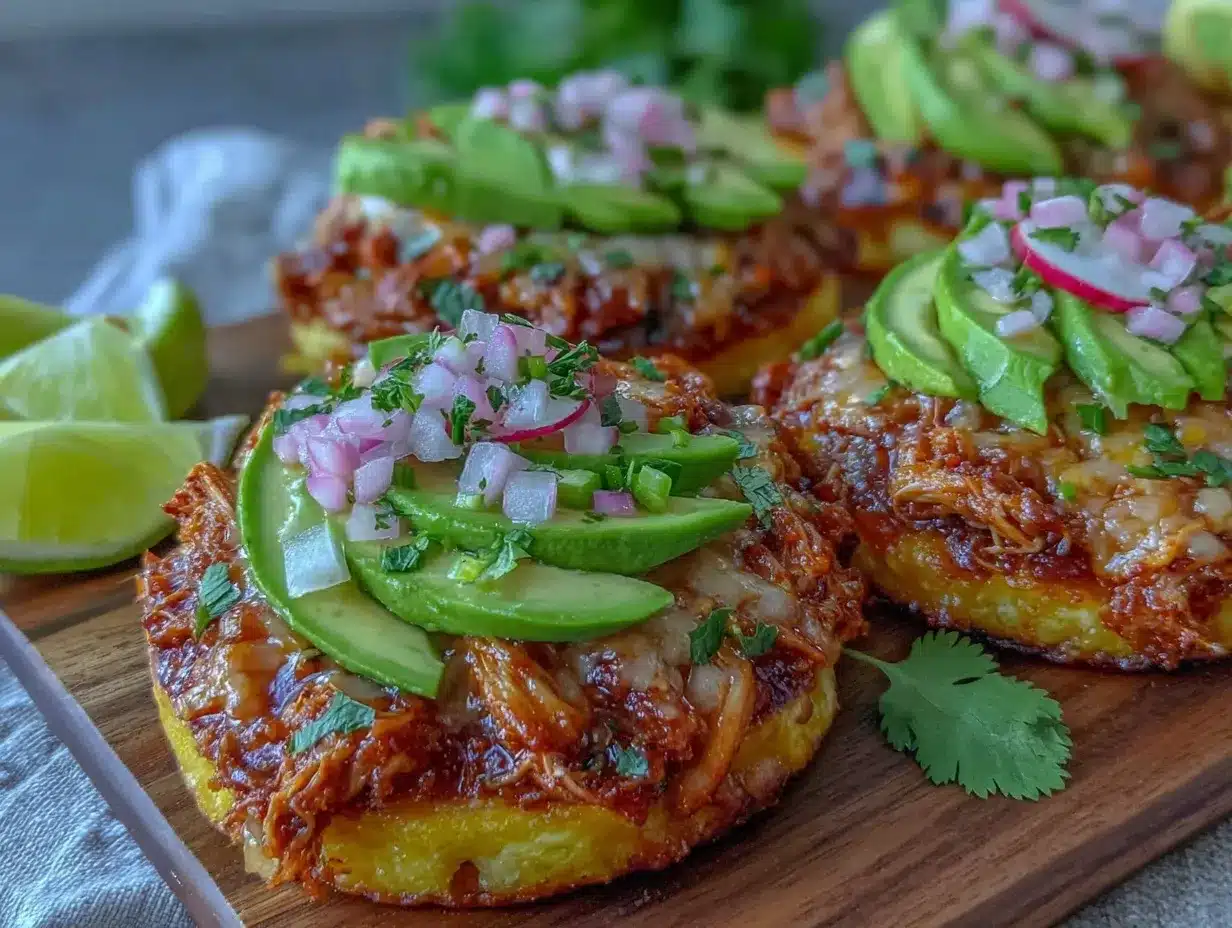 crispy chicken tinga tostadas preparation steps