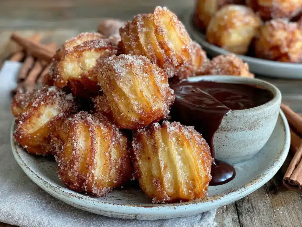 crispy churro bites - featured image