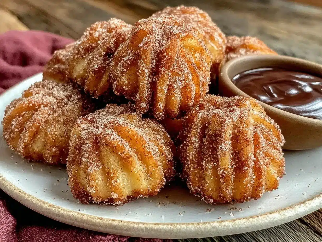 crispy churro bites preparation steps