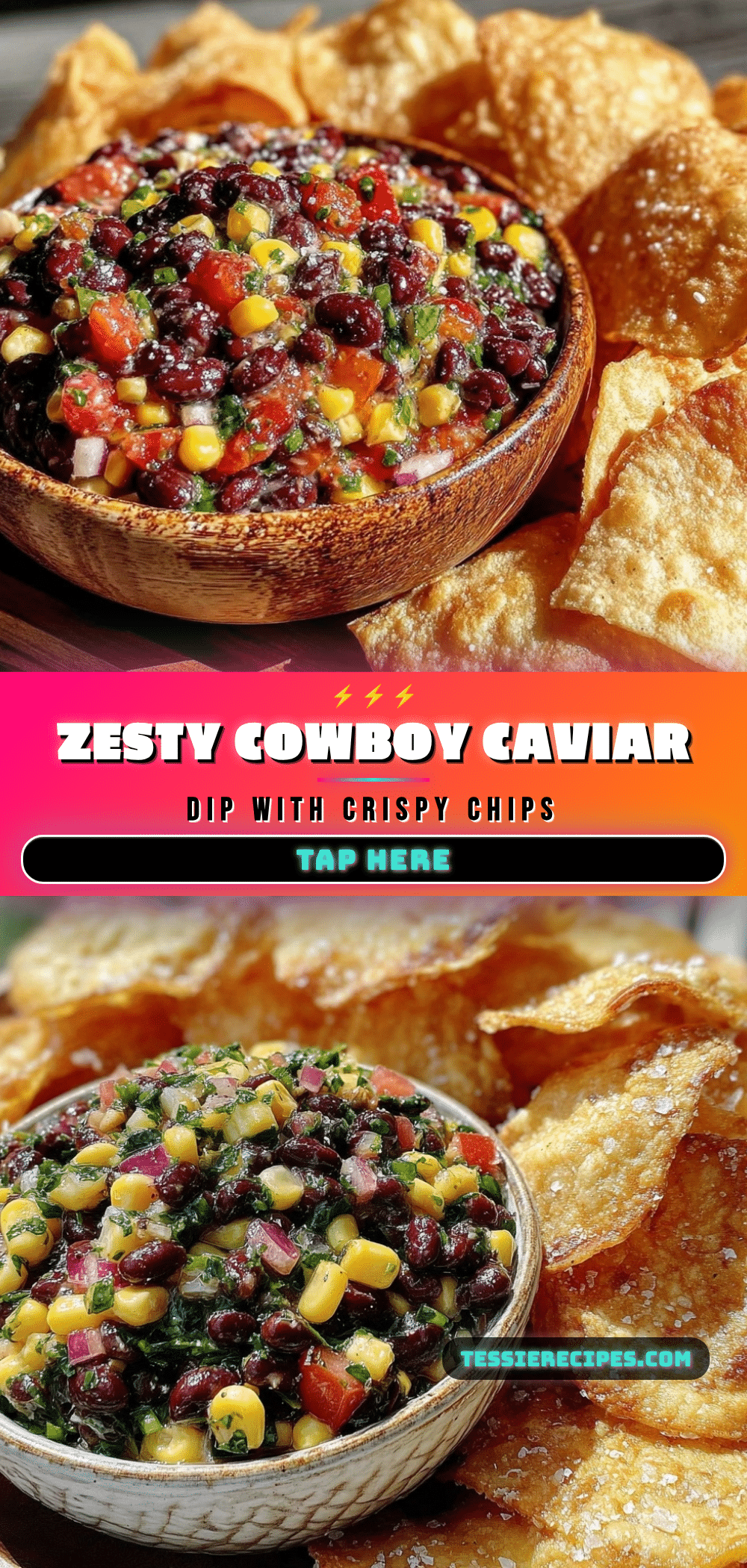 crispy cowboy caviar dip recipe