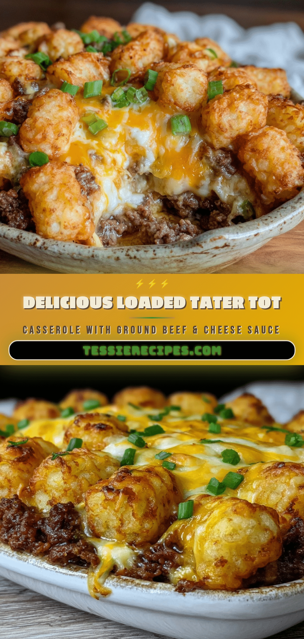 crispy loaded tater tot casserole recipe