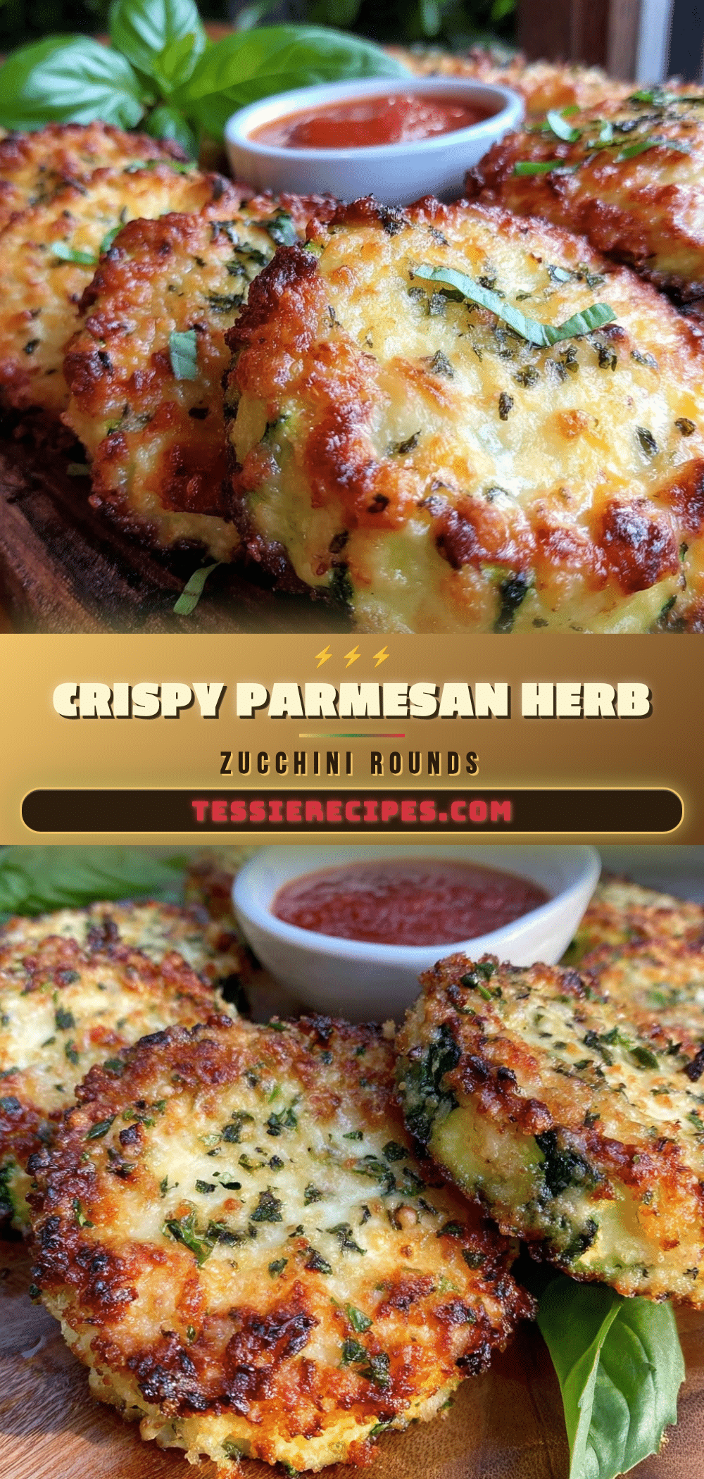crispy parmesan crusted zucchini rounds recipe