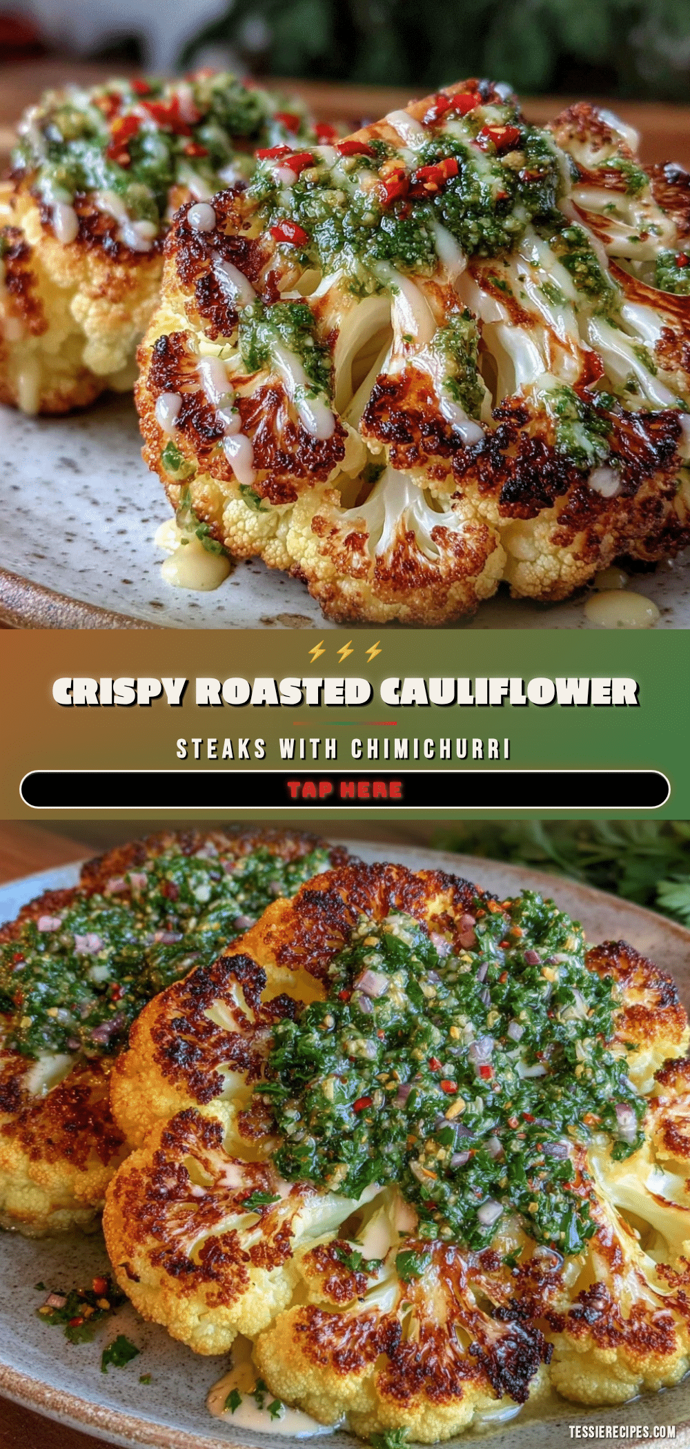 crispy roasted cauliflower steaks recipe