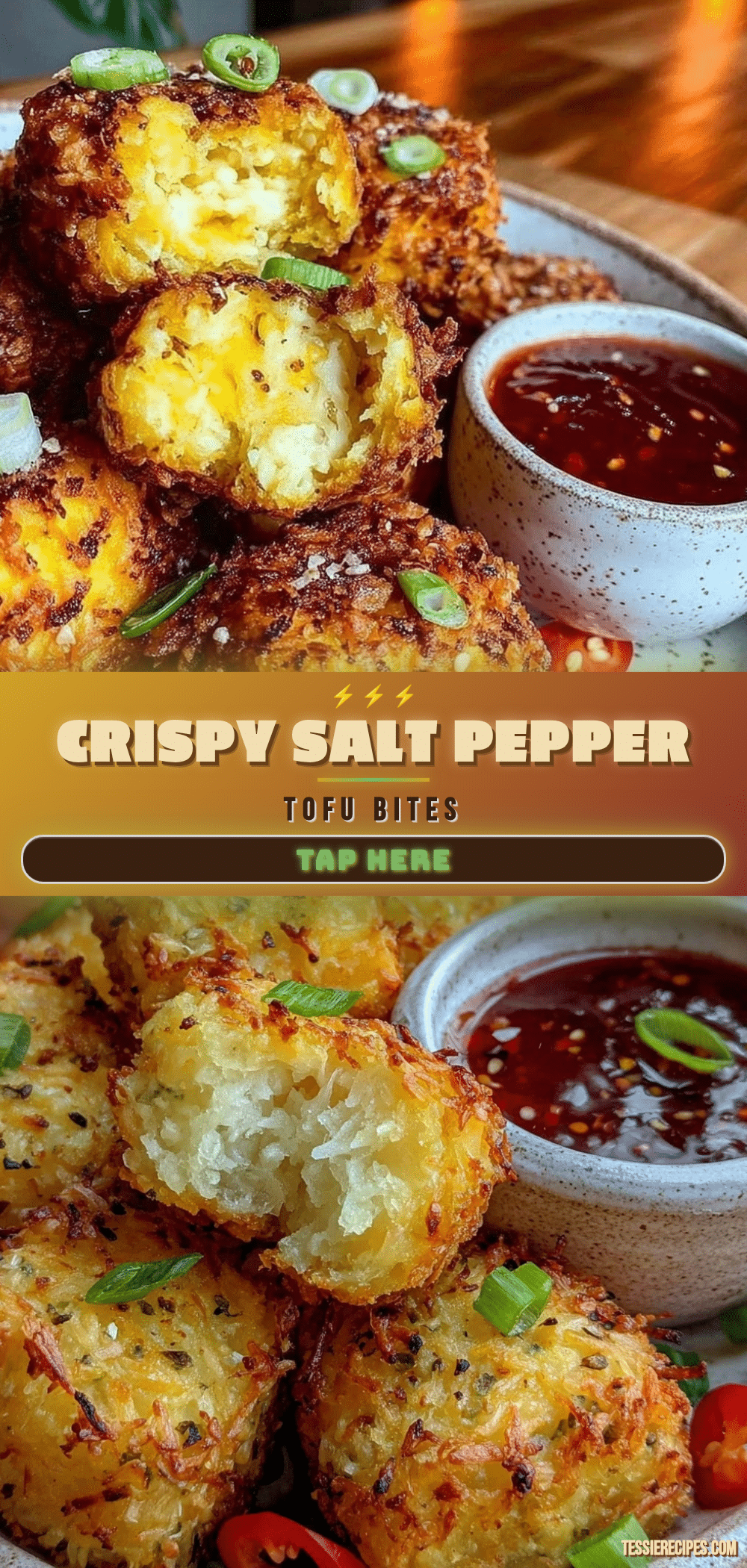 crispy salt and pepper tofu bites recipe
