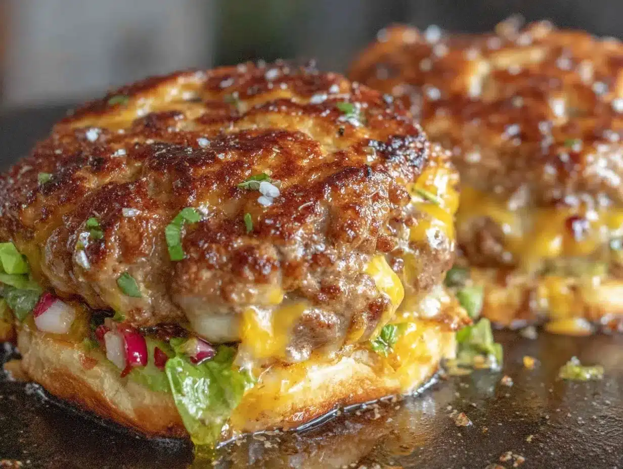 crispy smash burgers preparation steps