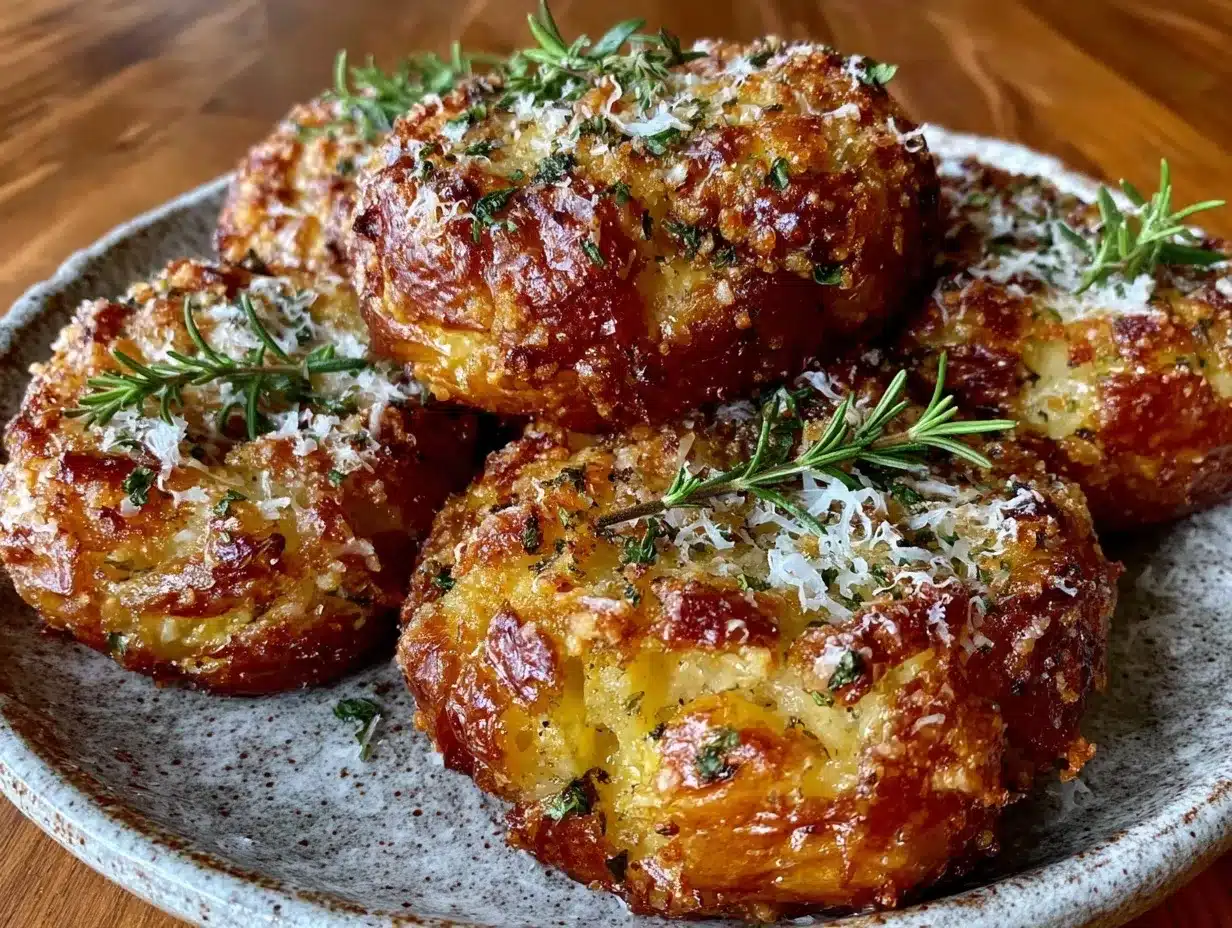crispy smashed garlic herb potatoes preparation steps
