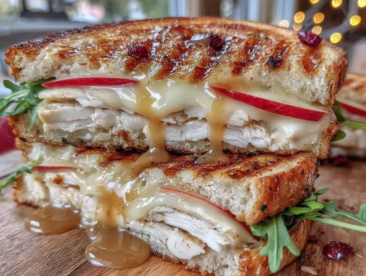 crispy turkey apple brie panini preparation steps