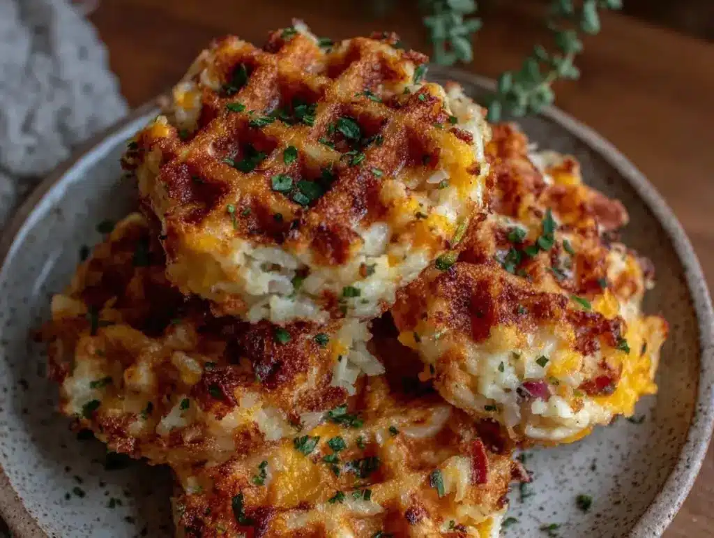 crispy waffle iron hash browns - featured image