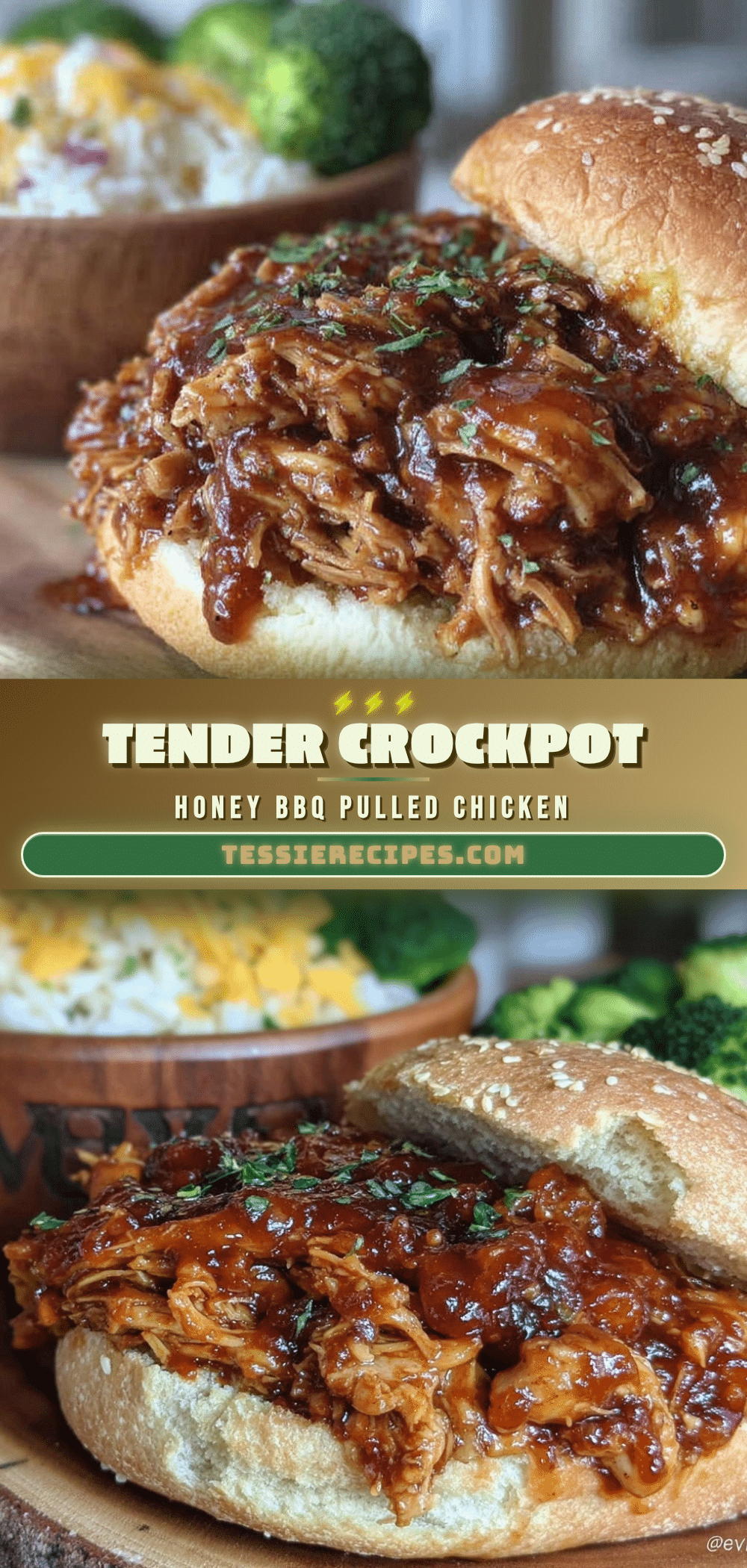 crockpot honey bbq pulled chicken recipe