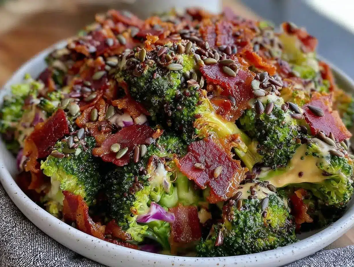 crunchy broccoli salad preparation steps