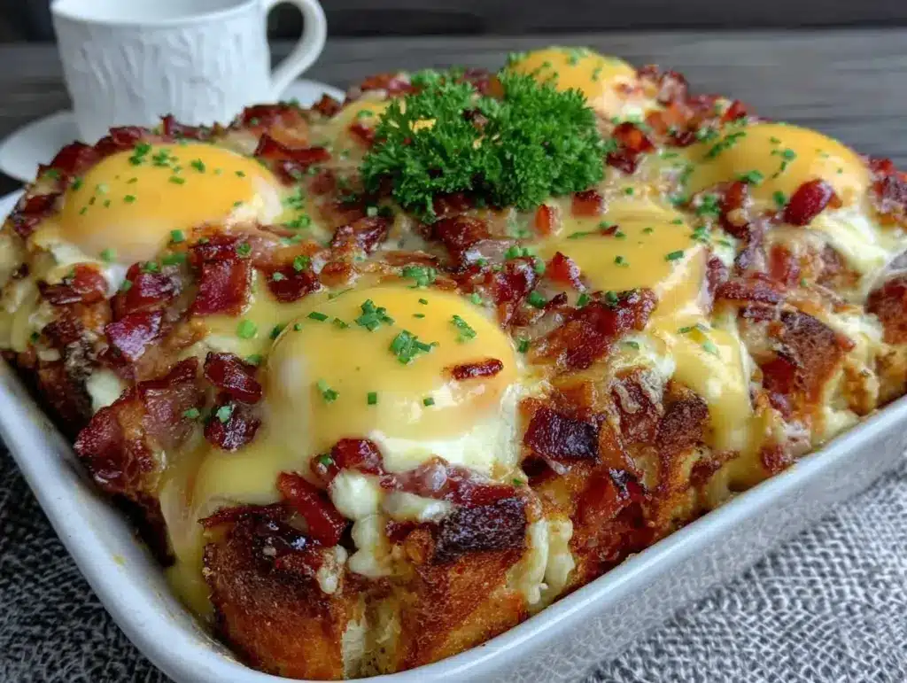 Easy Eggs Benedict Casserole - featured image