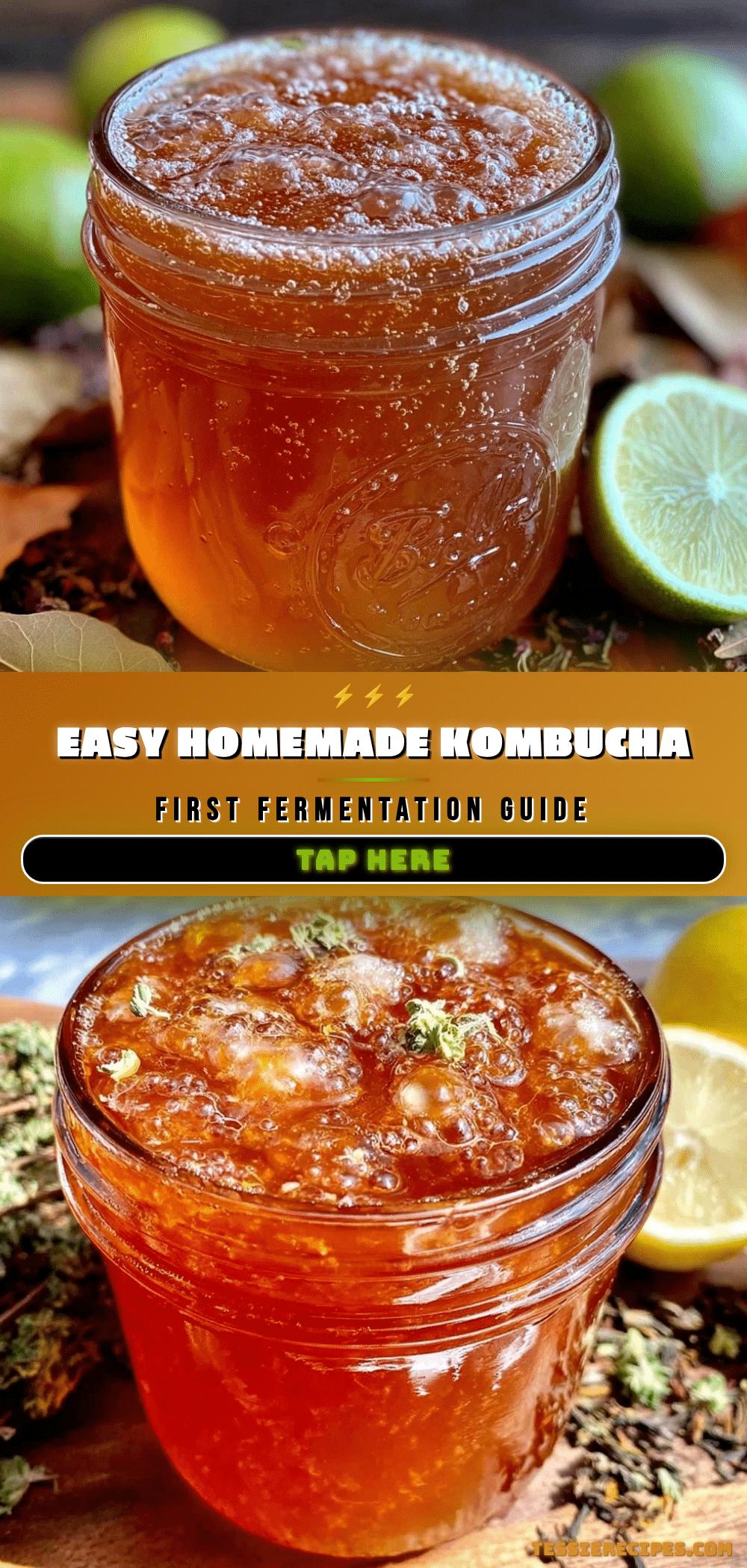 easy homemade kombucha first fermentation recipe