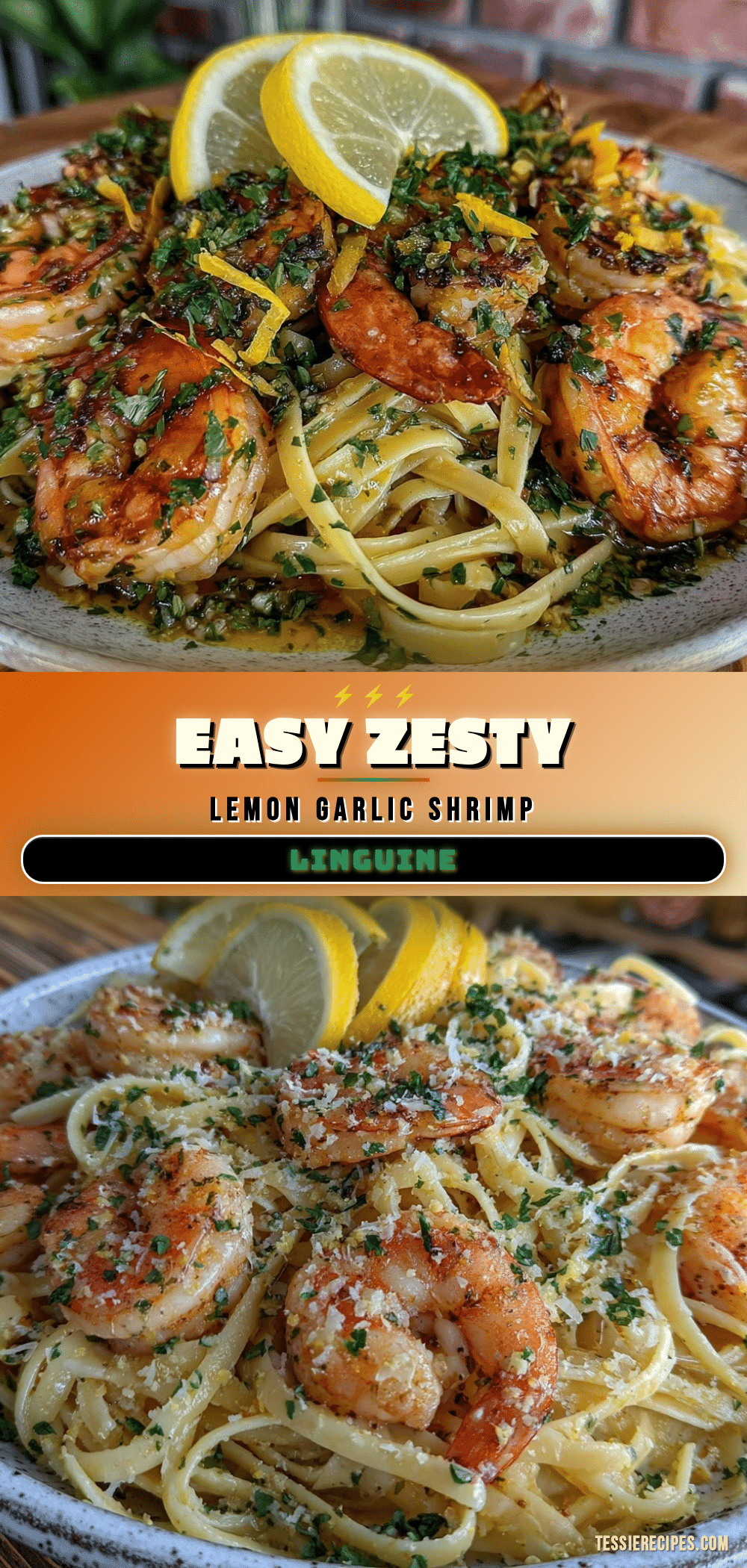 easy lemon garlic shrimp scampi linguine recipe