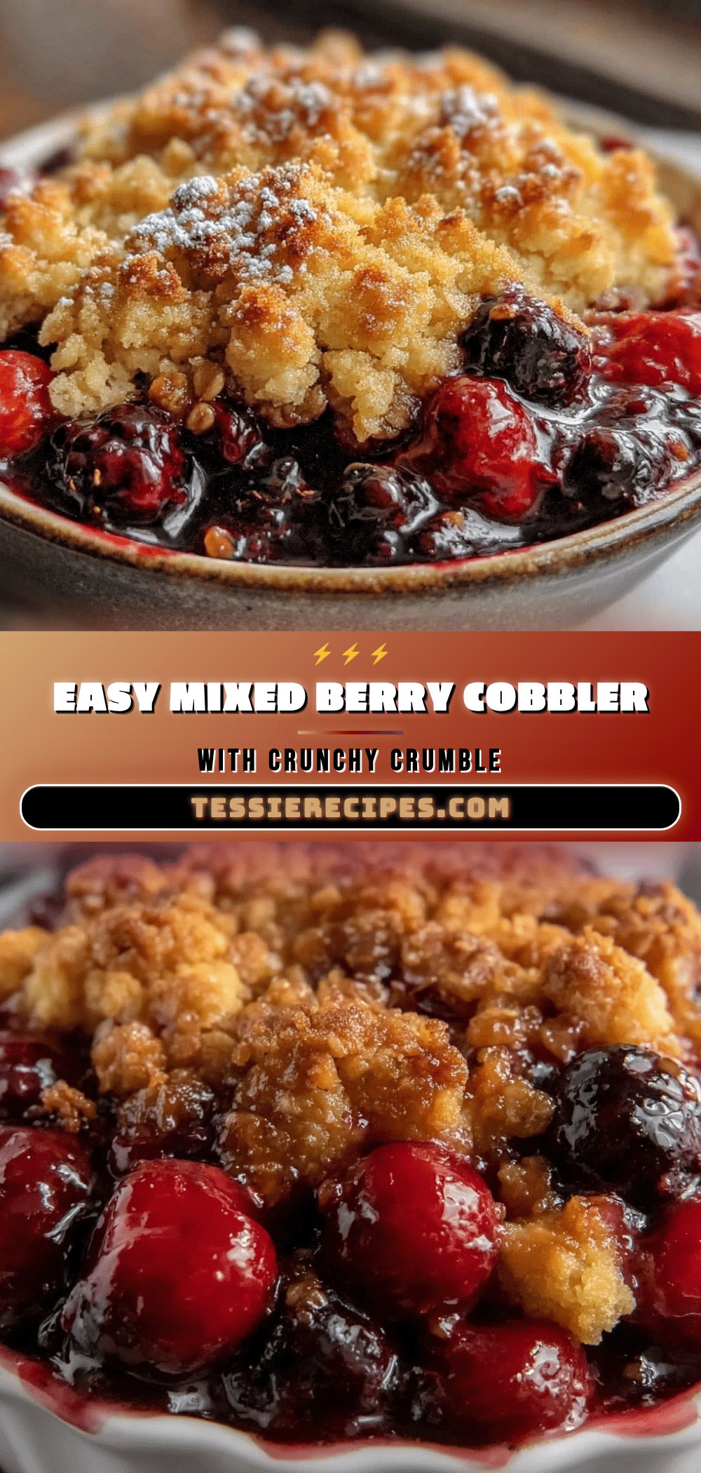 easy mixed berry cobbler recipe