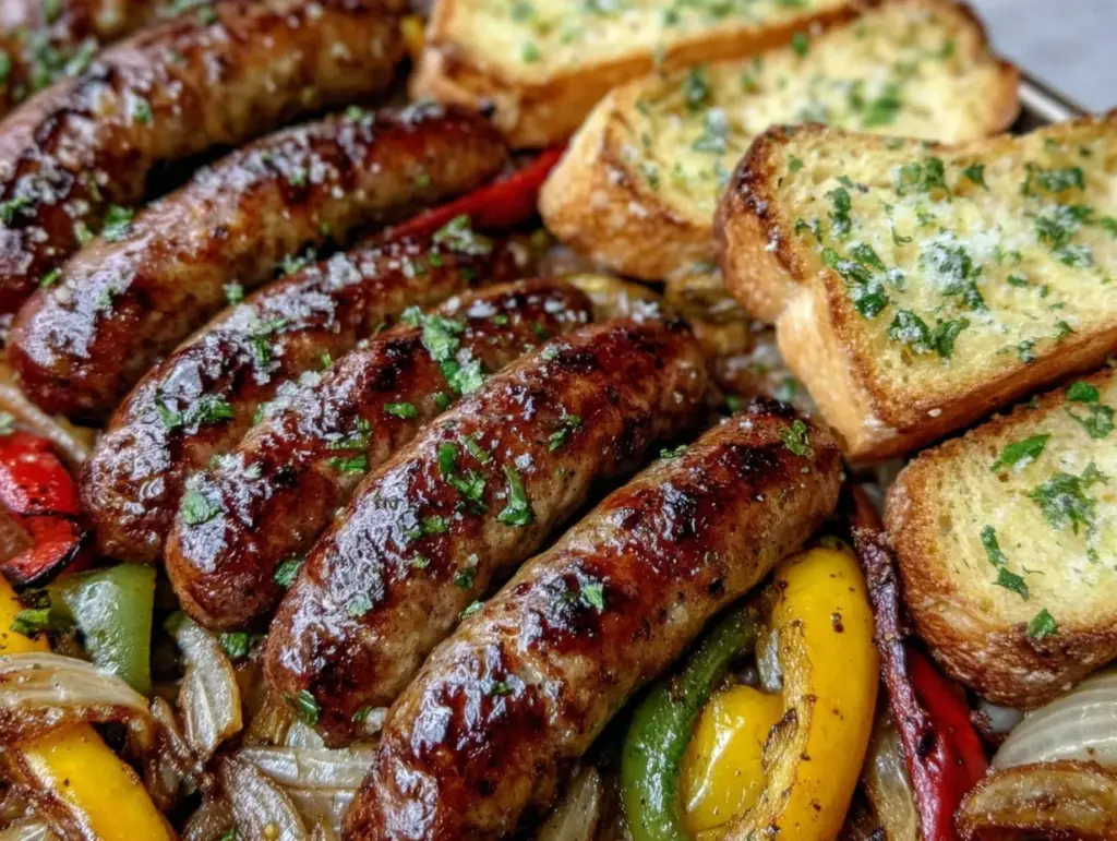 easy sheet pan italian sausage - featured image