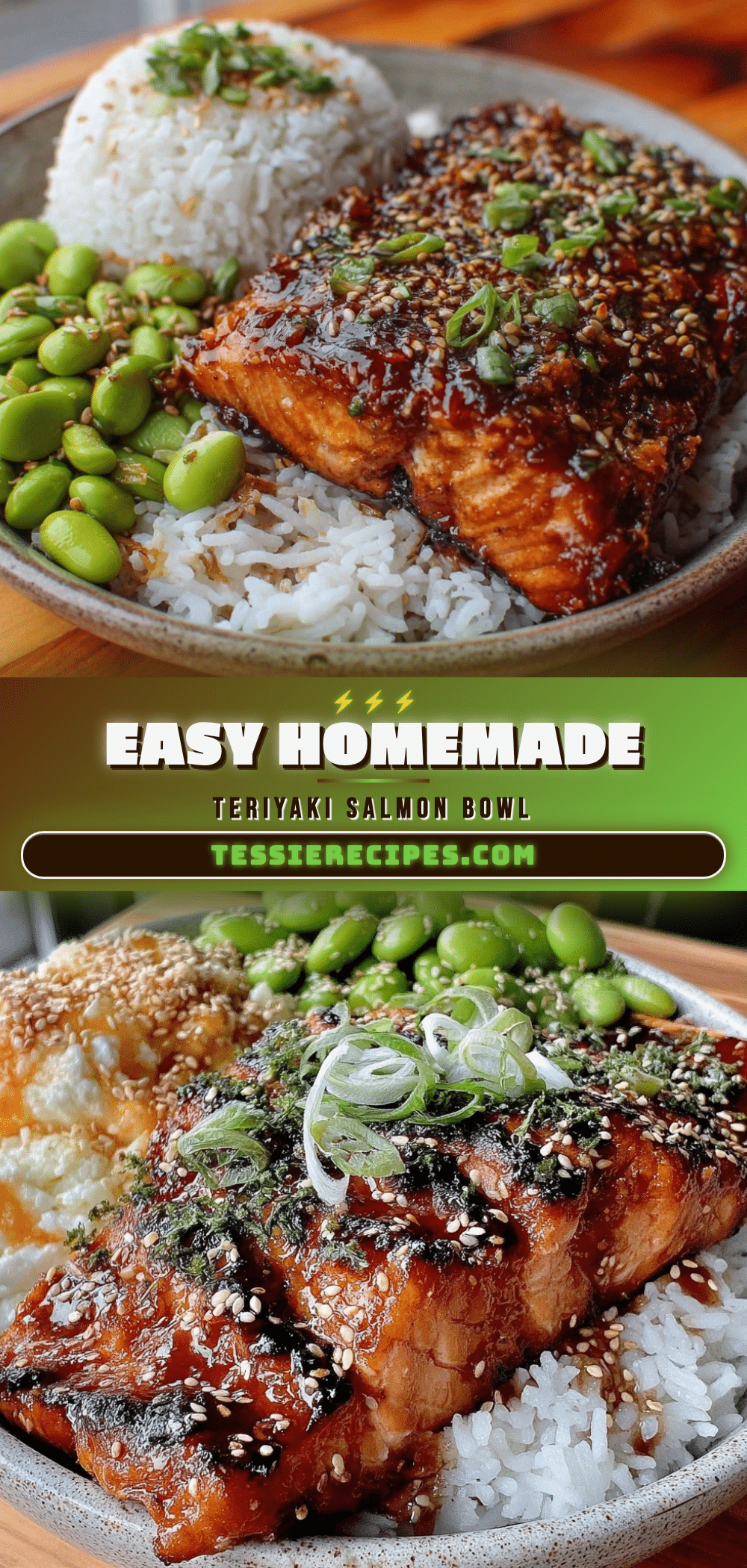 easy teriyaki salmon bowl recipe