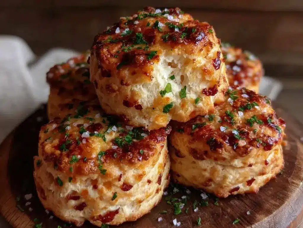 flaky cheddar bay biscuits copycat recipe - featured image