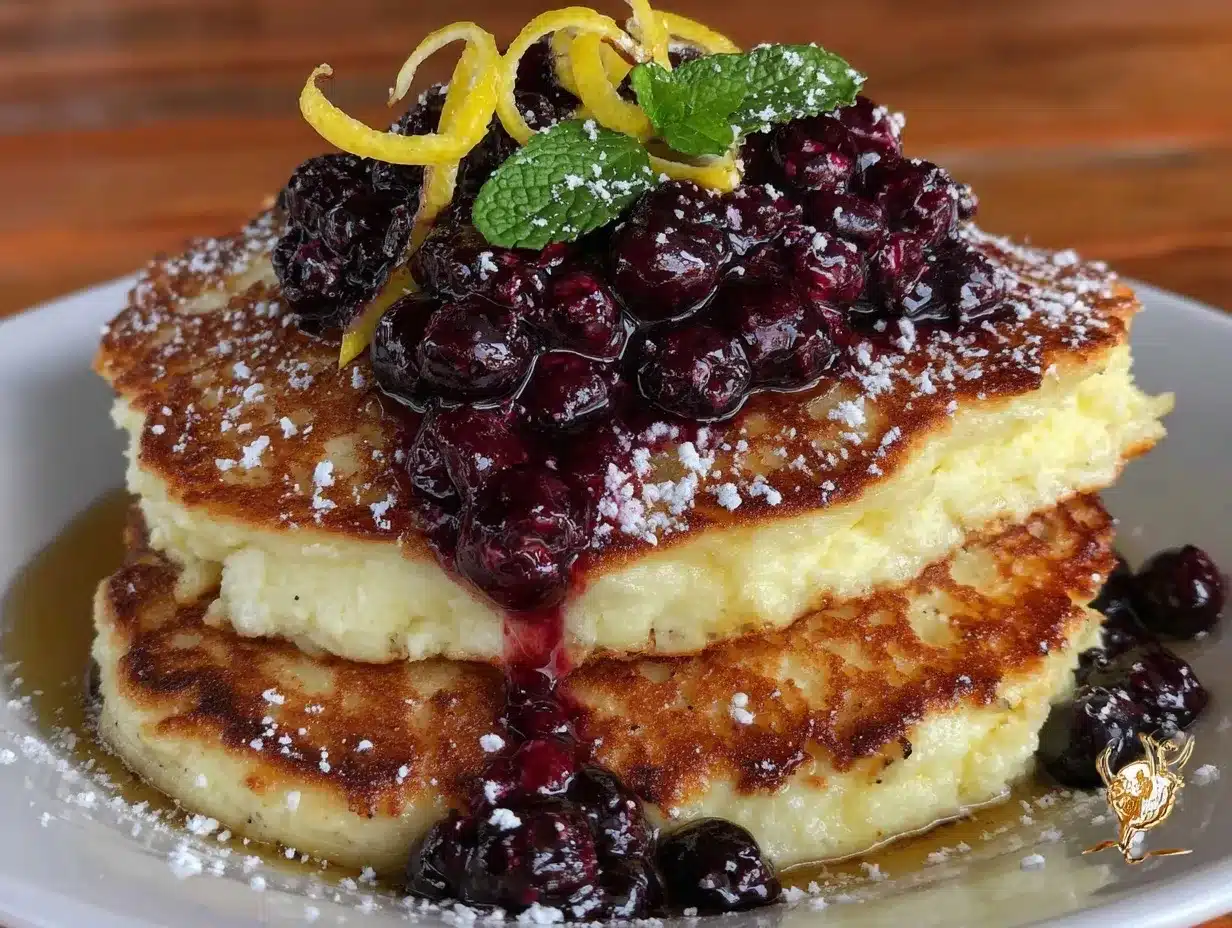 fluffy lemon ricotta pancakes preparation steps