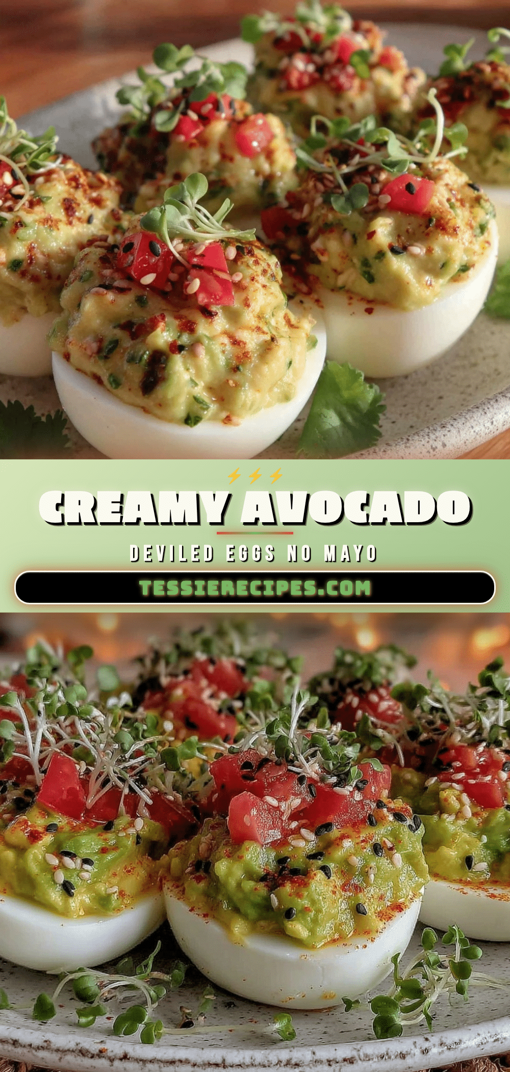 fresh avocado deviled eggs without mayo recipe