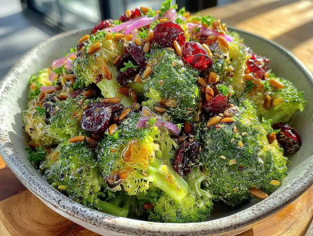 fresh broccoli salad preparation steps