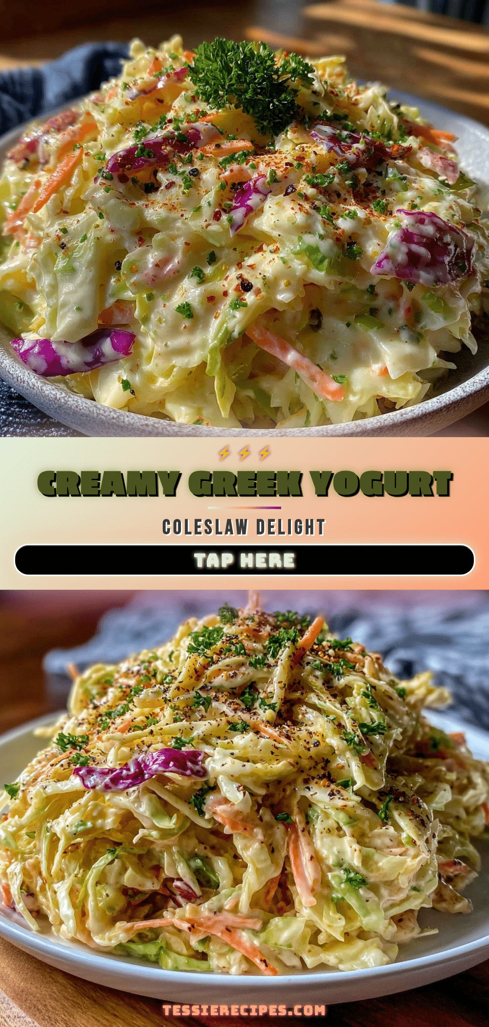 fresh creamy coleslaw without mayo recipe