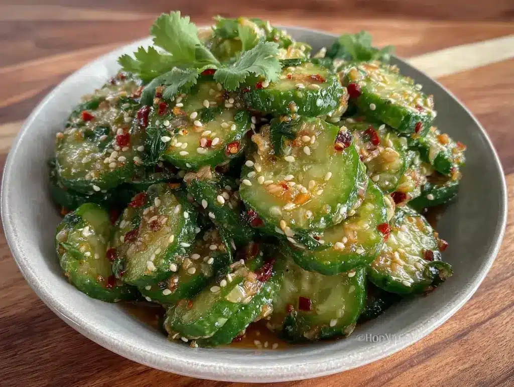 fresh cucumber salad - featured image