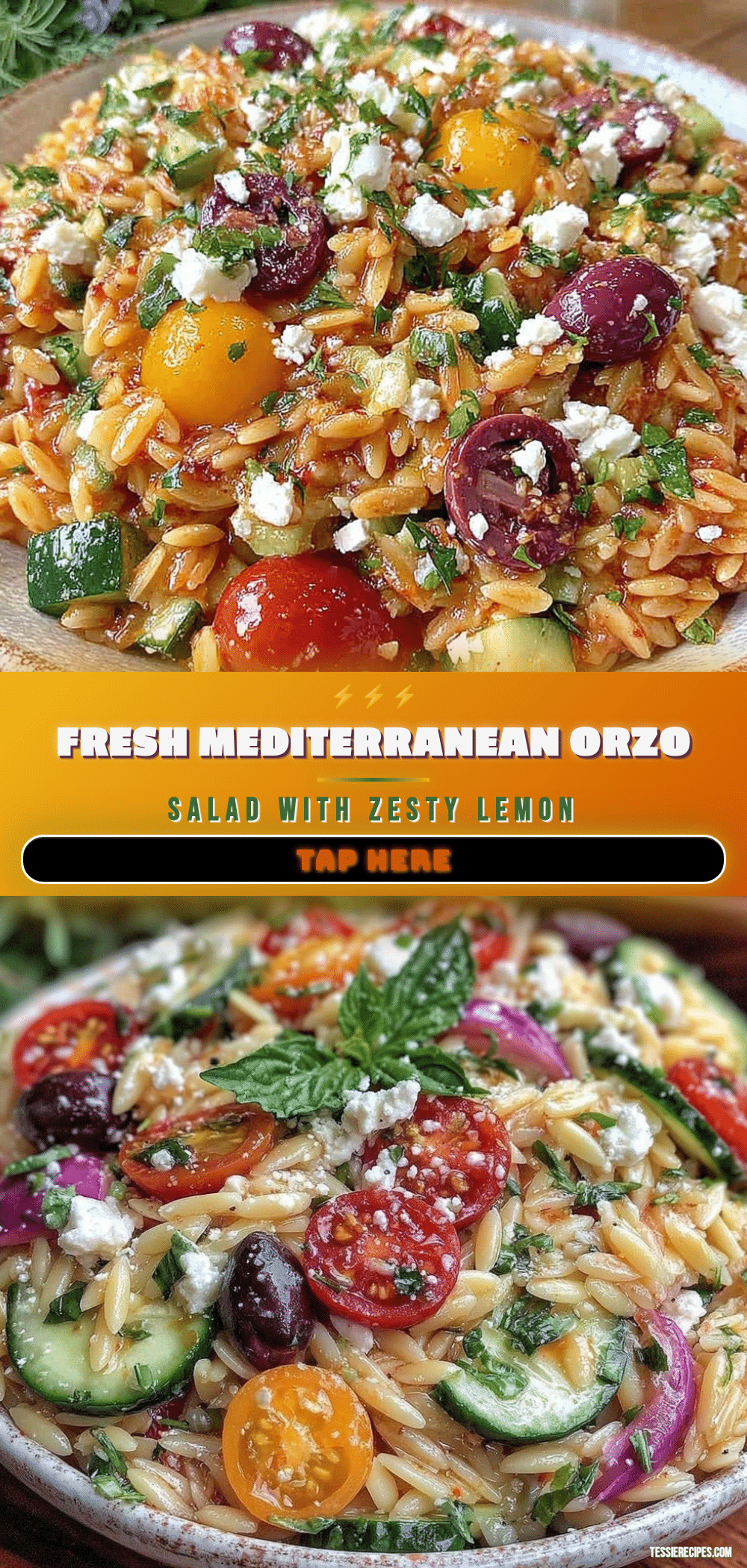 fresh mediterranean orzo pasta salad recipe