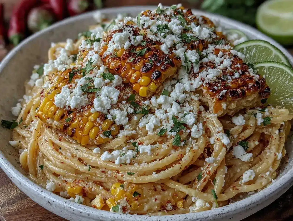 fresh street corn pasta salad preparation steps