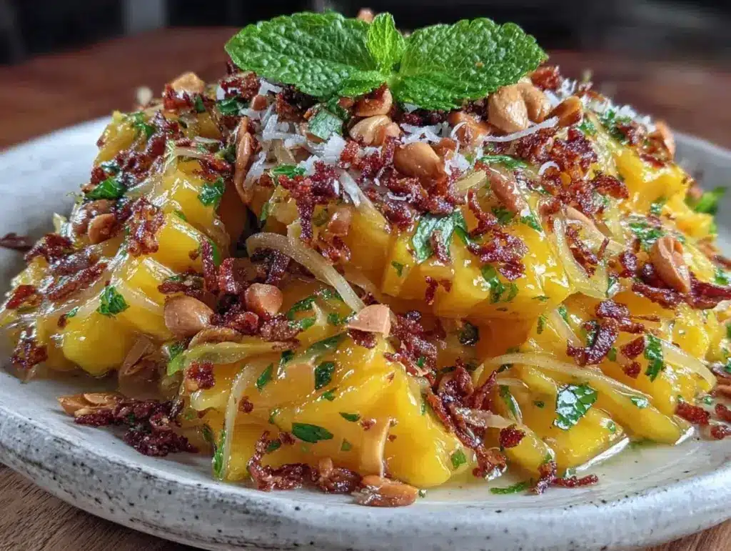 fresh thai mango salad - featured image