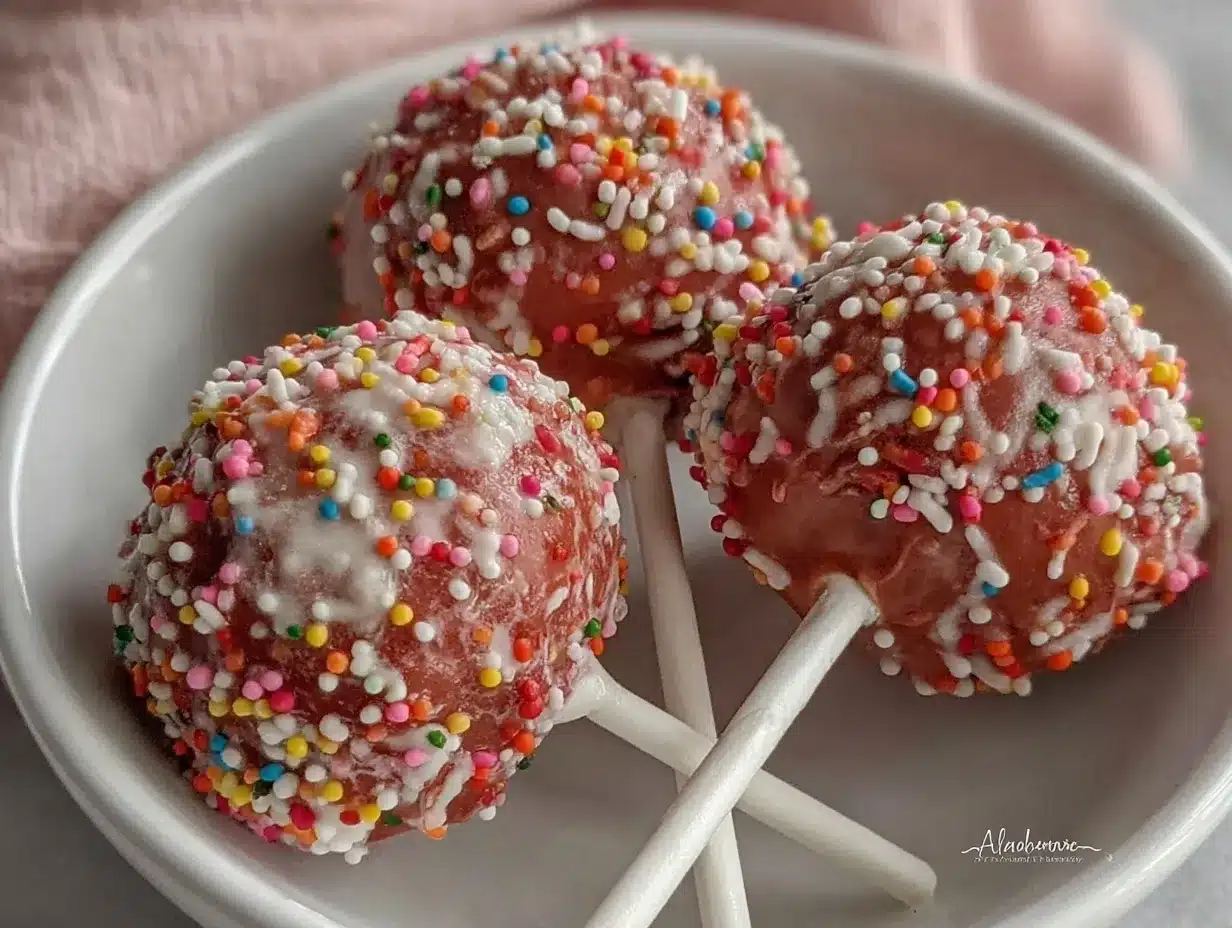 funfetti birthday cake pops preparation steps